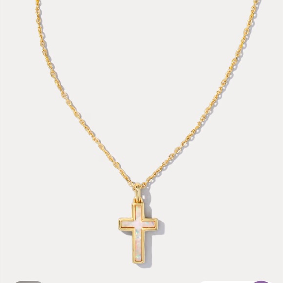 Kendra Scott Jewelry - Kendra Scott Opal Cross Pendant Necklace